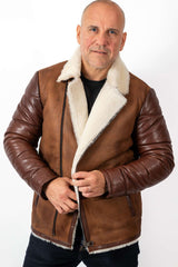 Men's leather coat Alex