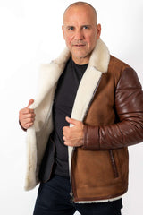 Men's leather coat Alex