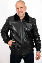 Men's leather coat Zoran