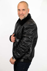Men's leather coat Zoran