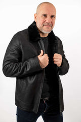 Men's leather coat Philip Classic