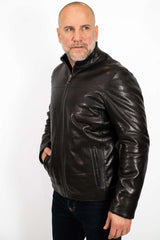 Men's leather coat Valery