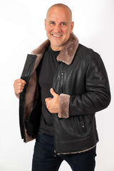 Men's leather coat Angel Classic
