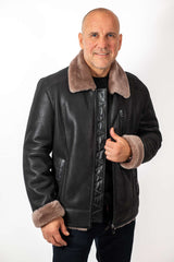 Men's leather coat Angel Classic