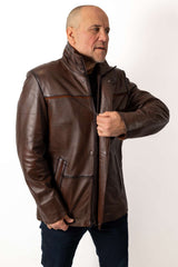 Men's leather jacket Branimir