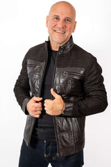 Men's leather jacket Carlos