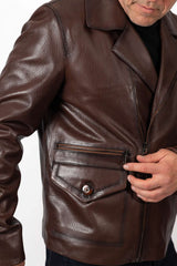 Men's leather jacket Mario