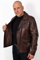 Men's leather jacket Mario