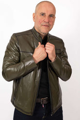 Men's leather jacket Boril
