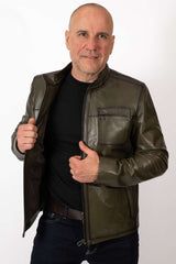 Men's leather jacket Boril