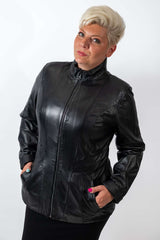 Women's leather jacket Adela Black
