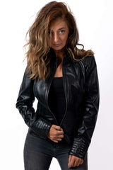 Women's leather jacket Alexa Black
