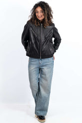 Women's leather jacket Angie Black
