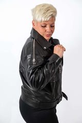 Women's leather jacket Antonia