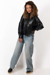 Women's leather jacket Bogdana