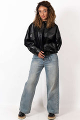 Women's leather jacket Bogdana