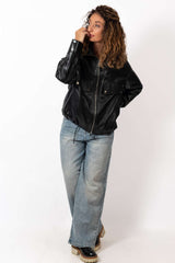 Women's leather jacket Bozhidara
