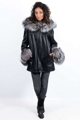 Women's leather jacket Jacqueline Black