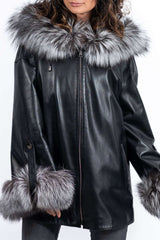 Women's leather jacket Jacqueline Black