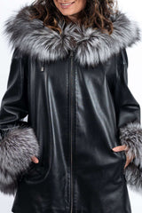 Women's leather jacket Jacqueline Black