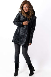 Women's leather jacket Zornitsa Black