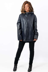 Women's leather jacket Elitsa Blue