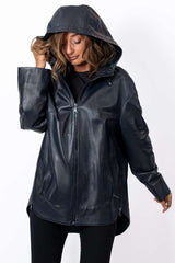 Women's leather jacket Elitsa Blue