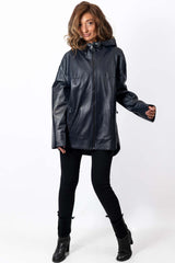 Women's leather jacket Elitsa Blue