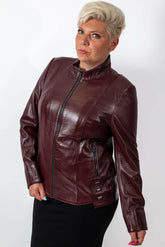 Women's leather jacket Adelina Bordo