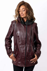 Women's leather jacket Zhana