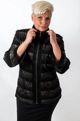 Women's leather jacket Karina  Gold