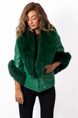 Women's leather jacket Ablena
