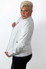 Women's leather jacket Alexa White