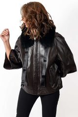 Women's leather jacket Ina Brown