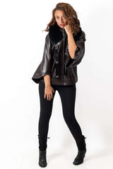 Women's leather jacket Ina Brown