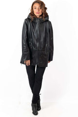 Women's leather jacket Zarena Black