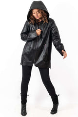 Women's leather jacket Zarena Black