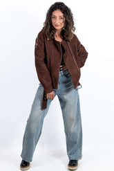 Leather suede jacket Antonia