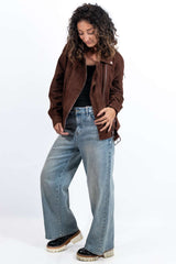 Leather suede jacket Antonia