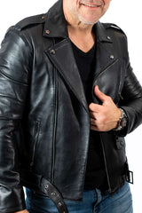 Men's leather jacket Nino