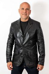 Men's Leather Jacket type Blazer