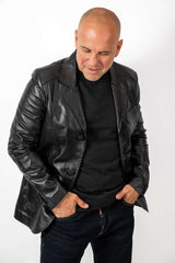 Men's Leather Jacket type Blazer