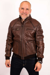 Men's leather Bomber jacket Dani