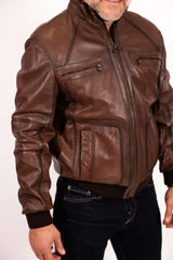 Men's leather Bomber jacket Dani