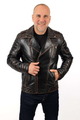 Men's leather jacket Ogi type Biker