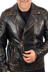 Men's leather jacket Ogi type Biker