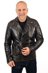 Men's leather jacket Ogi type Biker