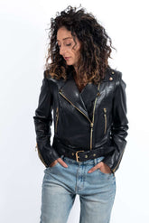 Women's leather jacket Alessa Black