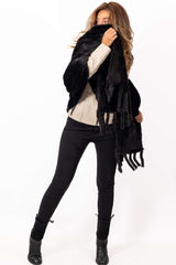 Women's exclusive knitted mink Scarf