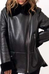 Women's exclusive lambskin coat Bilyana